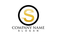 Business corporate letter S logo design vector.