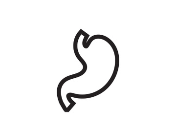 Stomach care icon logo designs illustration preview picture