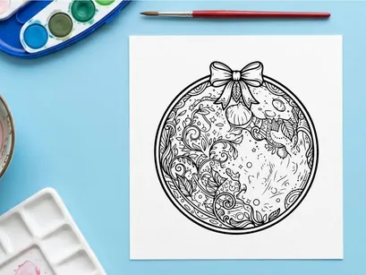 Hand-drawn vintage world map with decorative bow. Antique-style globe illustration for travel and exploration themes.