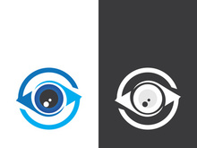 Eye logo icon design template illustration
