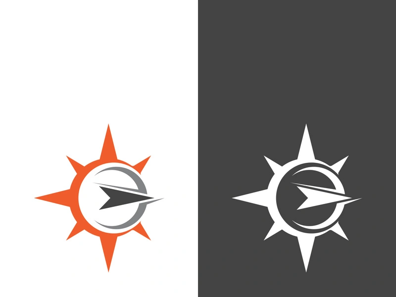 Compass logo template vector icon illustration design