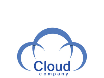 Cloud logo vector icon illustration preview picture