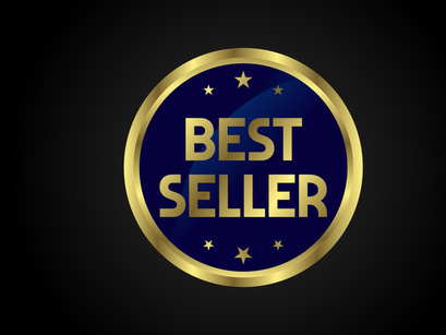 10 Best Seller icon design, Best Seller badge logo design template vector illustration