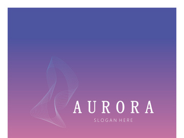 aurora logo design icon illustration vector template preview picture