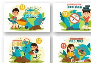 12 World Day Against Child Labour Illustration