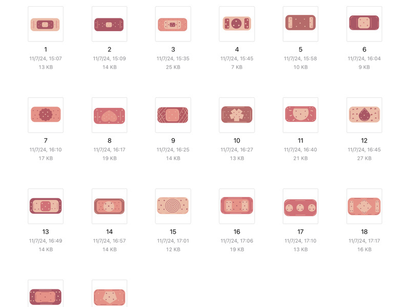 20 svg bandages art design illustration