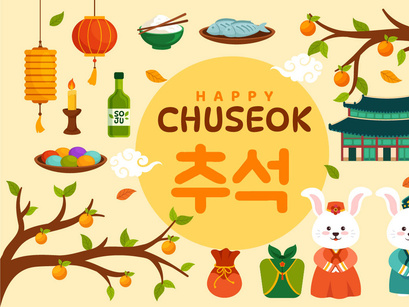 18 Happy Chuseok Day Illustration