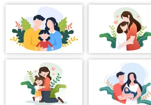 16 Parenting Psychology Family Illustration