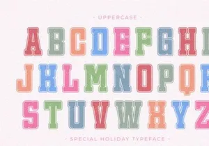 Special Holiday - Modern Display Font