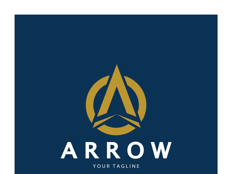 Arrow vector illustration icon Logo Template design