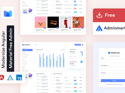Modernize Free Angular Admin Dashboard Template