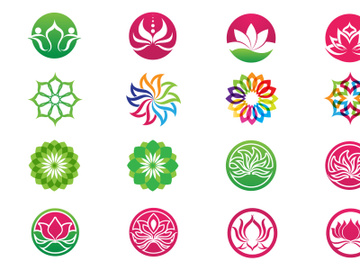 Lotus flower Nature health logo preview picture