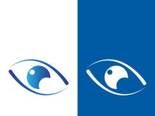 Branding identity corporate eye care vector logo design
