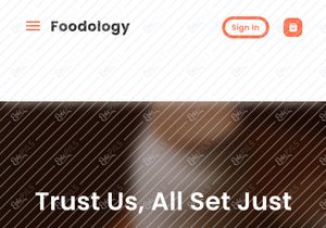 Foodology Website Landing Page UI Kit - Figma