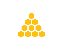 Bee icon design illustration