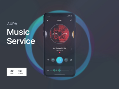 Aura Music Service UI Kit