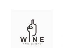 Wine drink Vintage logo label with glass or beer premium, bars, clubs, cafes company
