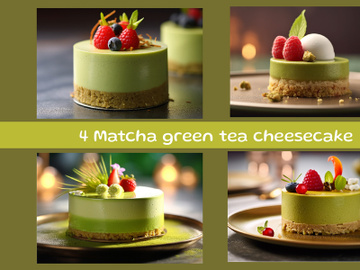 Matcha green tea cheesecake preview picture
