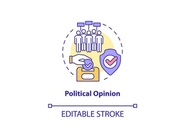 Political opinion concept icon preview picture