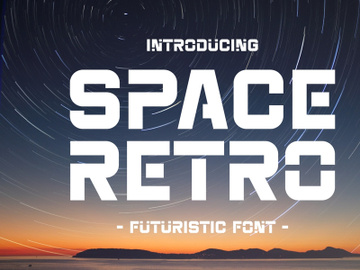 Space Retro - Futuristic Font preview picture