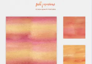 Watercolor Seamless Textures - Orange Pack