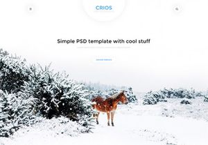 Crios – Free PSD website template