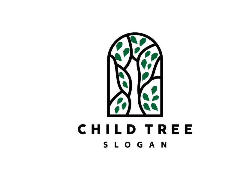 Tree Logo, Life Balance Education Vector