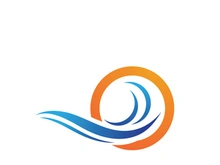 Water wave icon vector illustration design logo