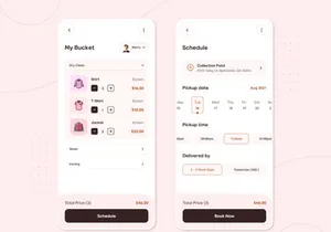 Laundry Service Mobile App Design