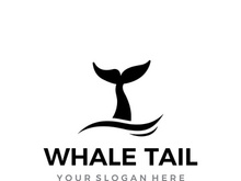 Shark tail logo.