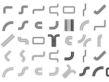 Train way vector set