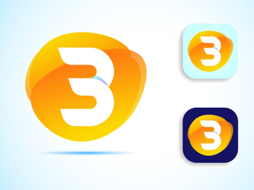 Abstract initial alphabet B logo design. Multi-color gradient letter icon vector illustration. preview picture