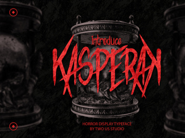 Kasperak - Horror Display Typeface preview picture
