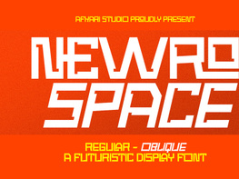 Newro Space - Modern Futuristic Display Font preview picture