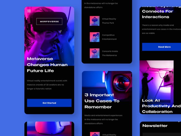 Morfoverse Product VR Mobile Responsive