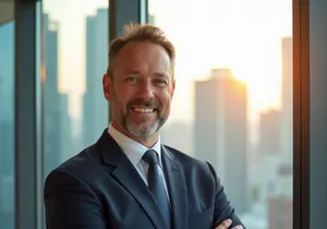 Headshot of a businessman in a suit.