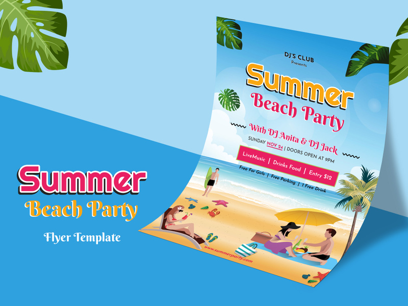 Summer Beach Party - Flyer