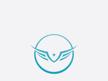 Falcon Wing  Vector Logo Icon Template