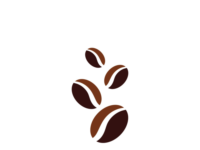 Premium coffee bean logo design.