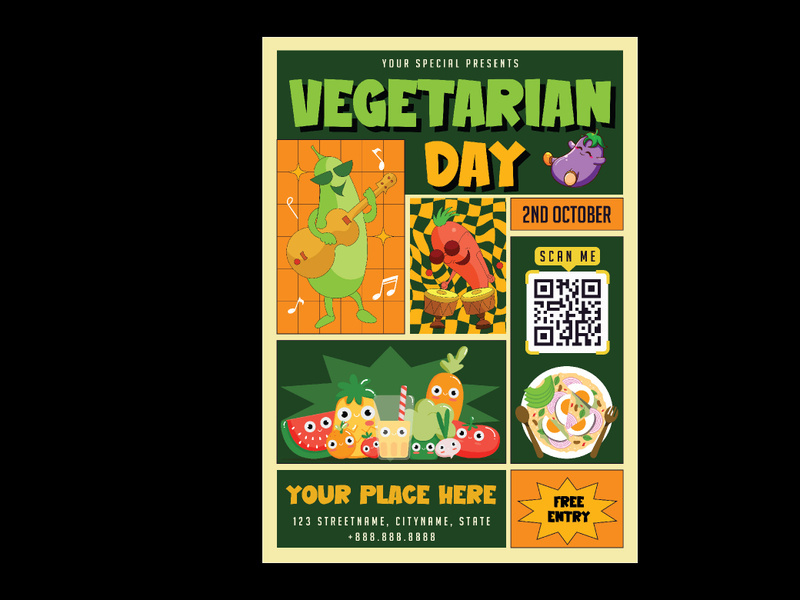 Vegetarian Day Flyer