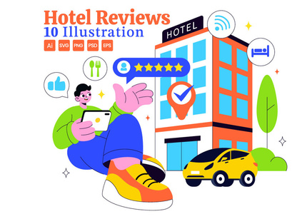 10 Hotel Reviews Illustration