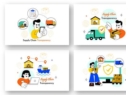 10 Supply Chain Transparency Illustration