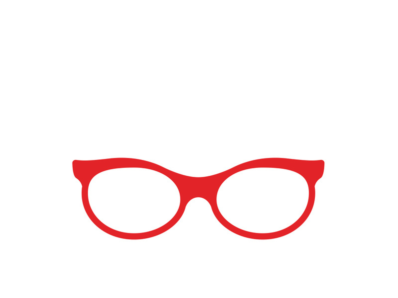 Glasses symbol vector icon