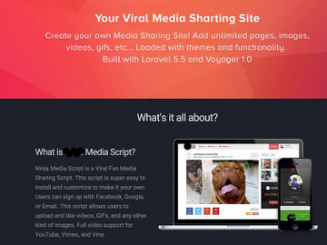 HypeHub v1.0 - Viral Fun Media Sharing Site preview picture