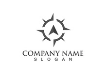 Creative Compass Concept Logo Design Template