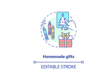 Homemade gifts concept icon preview picture