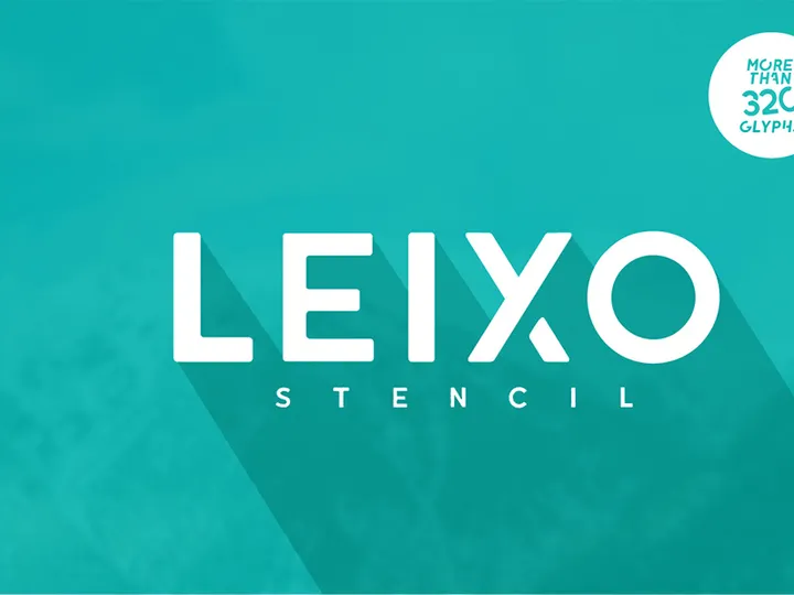 Leixo Stylish Stencil Font