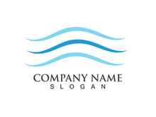 Wave water beach logo