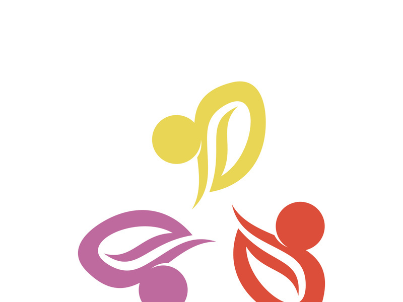 Community, network and social icon design template