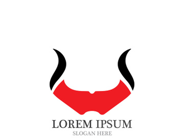 Bull horn logo and symbols template icons app preview picture